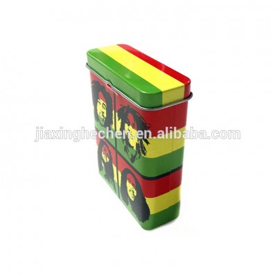 Rectangular tin case for cigarette packing tin box factory tin can