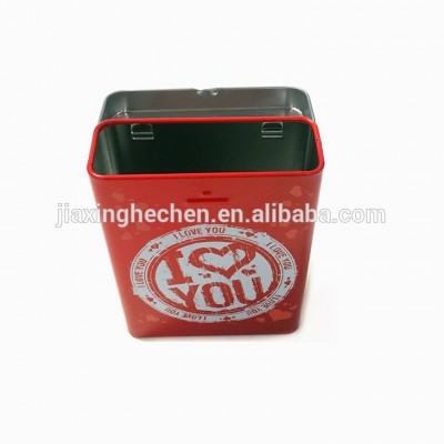 Metal cans for cigarette packaging  with hinged lid tin bpx packing